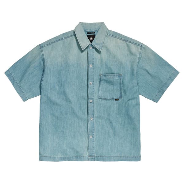 G-star D23095-d303 Boxy Fit Kortärmad Skjorta Blå M Man