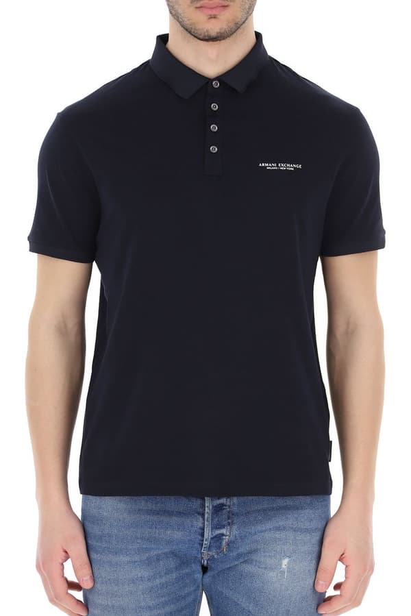 Armani Exchange 8nzf80-z8h4z Kortärmad Polotröja Blå S Man
