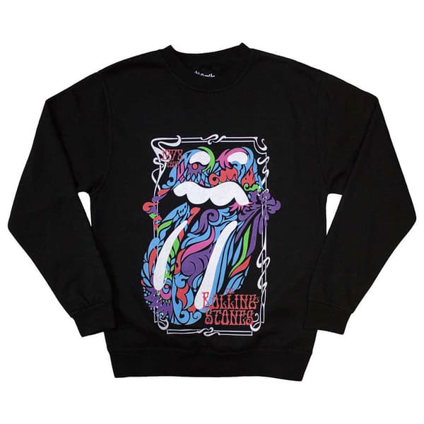 The Rolling Stones Colour Swirls Band Logo Sweatshirt