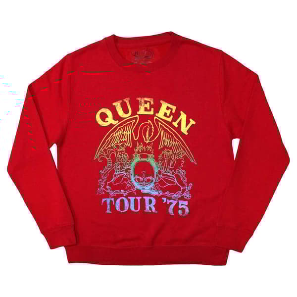 Queen Tour 75 Crest Band Logo Sweatshirt