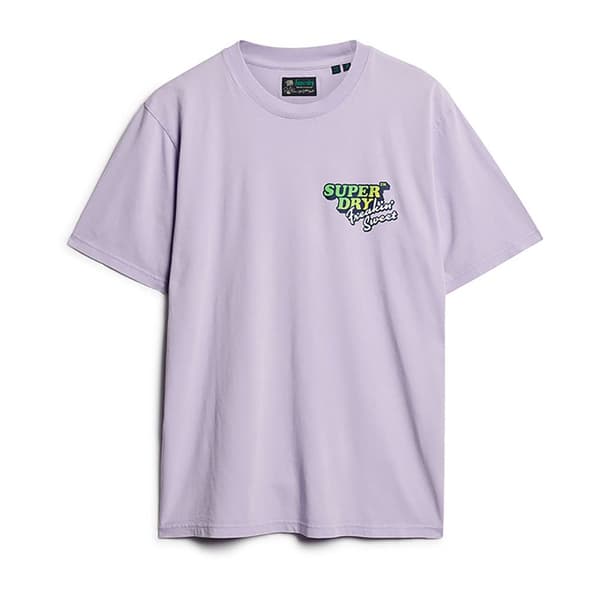 Superdry Neon Travel Chest Loose T-shirt Med Korta ärmar Lila L Man