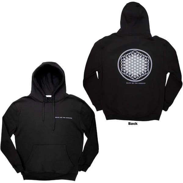 Bring Me The Horizon Unisex Pullover Hoodie: Flower of Life (Back Print) (Medium)
