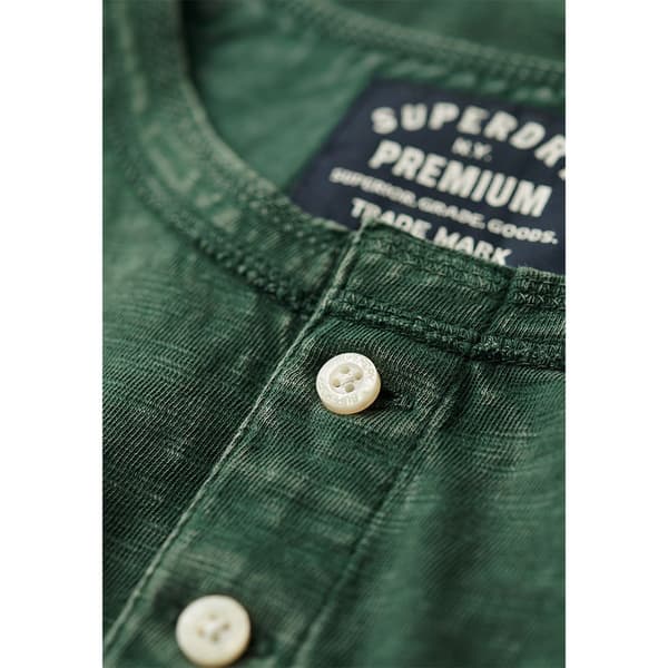 Superdry Grandad T-shirt Med Korta ärmar Grönt XL Man