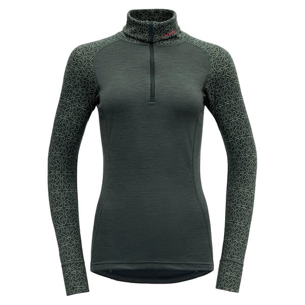 Devold Of Norway Duo Active Merino 205 Halv Lynlås Langærmet T-shirt  M Kvinde