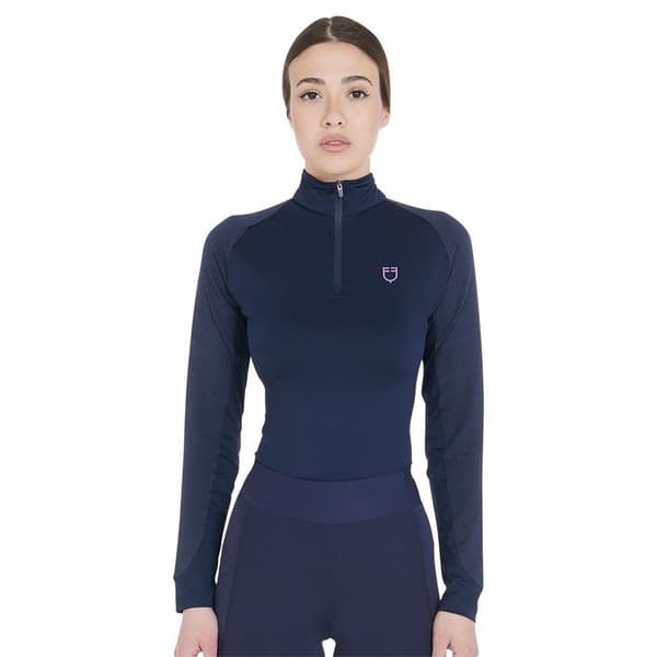 Equestro Slim Fit Pitkähihainen Aluspaita  XS