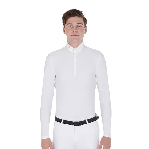 Equestro Warm Polo Med Lange ærmer  S