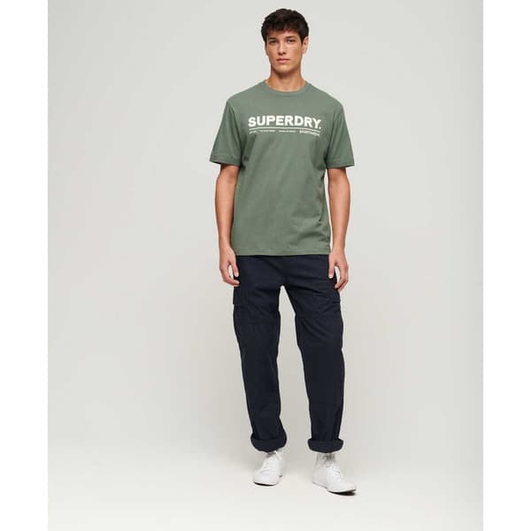 Superdry Utility Sport Loose Kortärmad Skjorta Grönt L Man