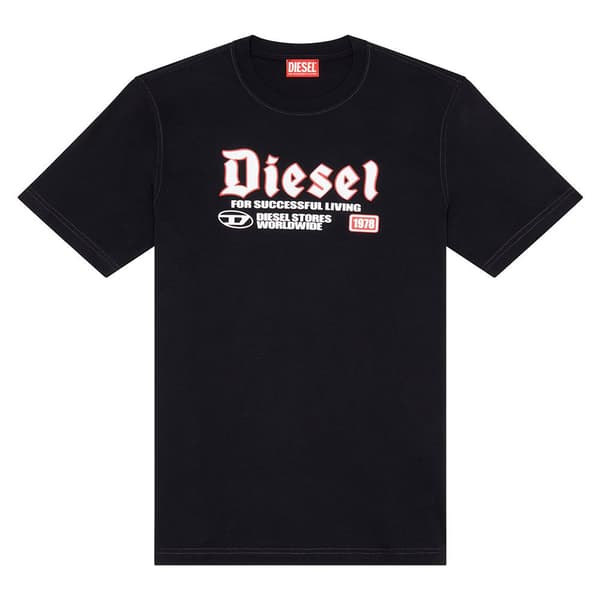 Diesel T Adjust K1 T-shirt Med Korte ærmer Sort XL Mand
