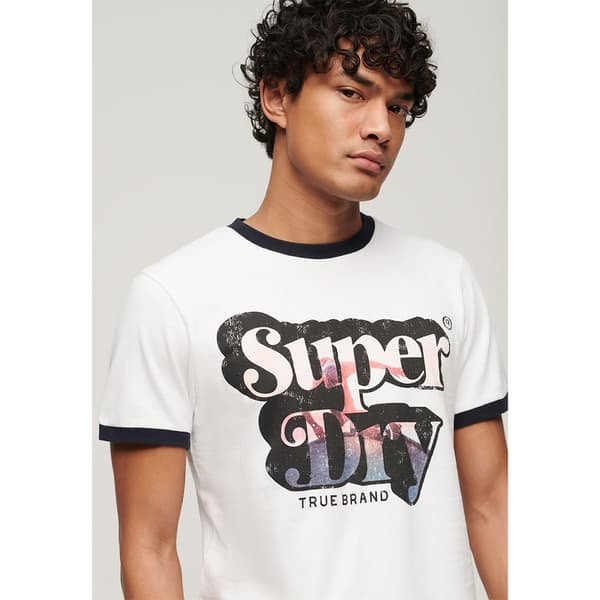 Superdry Photographic Logo T-shirt Med Korta ärmar Vit L Man