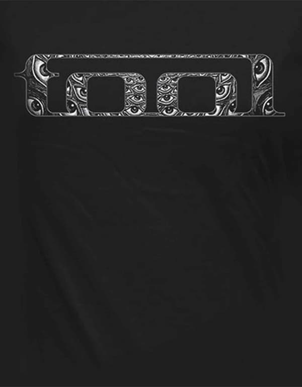 Tool T Shirt Eyes Band Logo Official Womens Skinny Fit Black