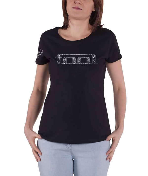 Tool T Shirt Eyes Band Logo Official Womens Skinny Fit Black