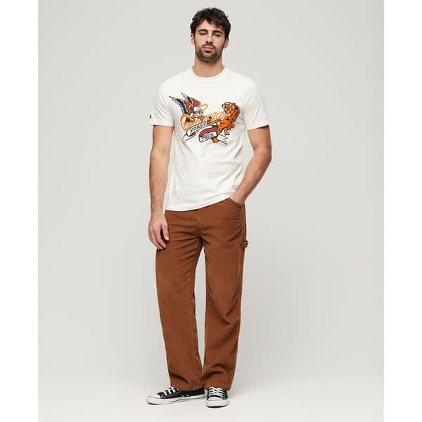 Superdry Tattoo Script T-shirt Med Korta ärmar Vit L Man