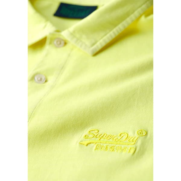 Superdry Essential Logo Neon Kortärmad Polotröja Blå M Man