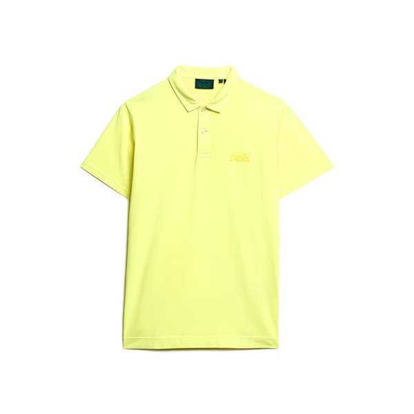 Superdry Essential Logo Neon Kortärmad Polotröja Blå M Man