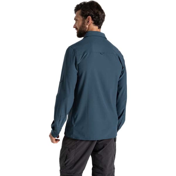 Craghoppers Nosilife Pro V Skjorte Med Lange ærmer Blå 2XL Mand
