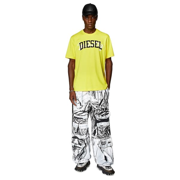 Diesel Just N10 T-shirt Med Korta ärmar Gul M Man