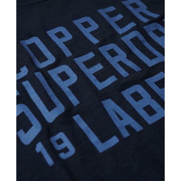 Superdry Copper Label Workwear T-shirt Med Korta ärmar Blå M Man