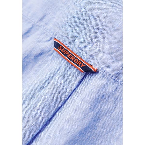 Superdry Studios Casual Linen Lyhythihainen T-paita Sininen XL Mies