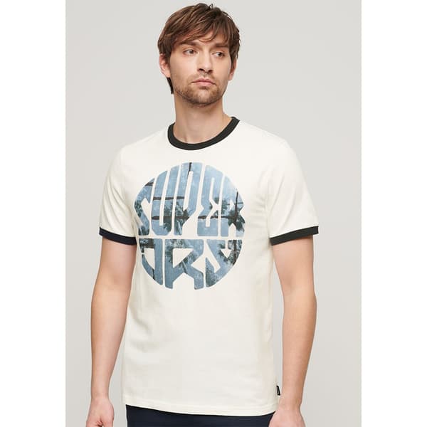Superdry Photographic Logo T-shirt Med Korta ärmar Vit M Man