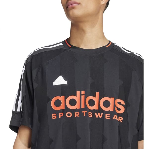 Adidas House Of Tiro Jacquard T-shirt Med Korta ärmar Svart M / Regular Man