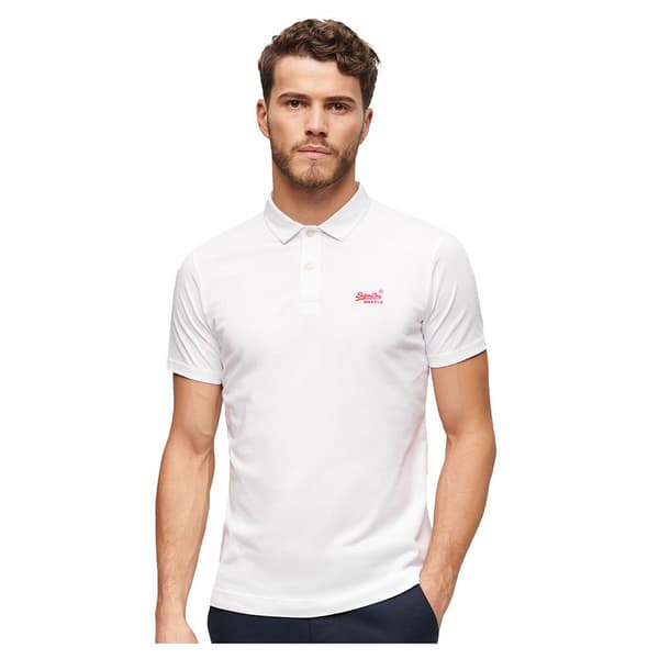 Superdry Essential Logo Neon Kortärmad Polotröja Orange XL Man