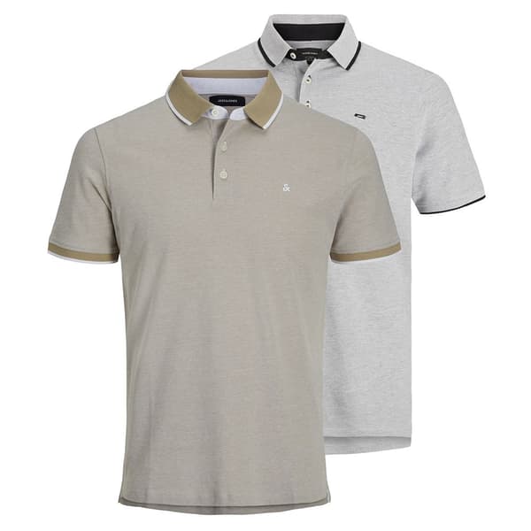 Jack & Jones Paulos Kortärmad Polotröja 2 Enheter Grå L Man