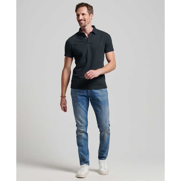 Superdry Studios Jersey Pikétröja Med Lång ärm Blå S Man