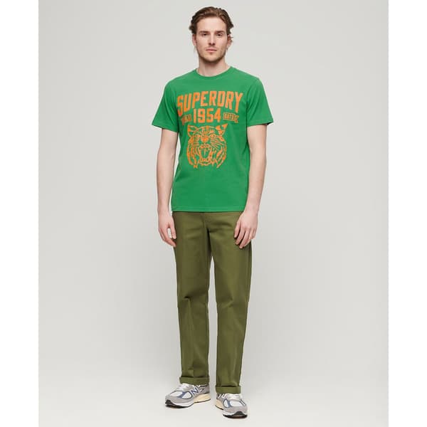 Superdry Track & Field Ath Graphic T-shirt Med Korta ärmar Grönt L Man