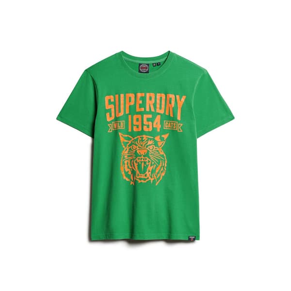 Superdry Track & Field Ath Graphic T-shirt Med Korta ärmar Grönt L Man