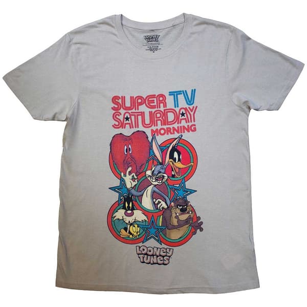 Looney Tunes Unisex T-Shirt: Super Saturday TV (XX-Large)