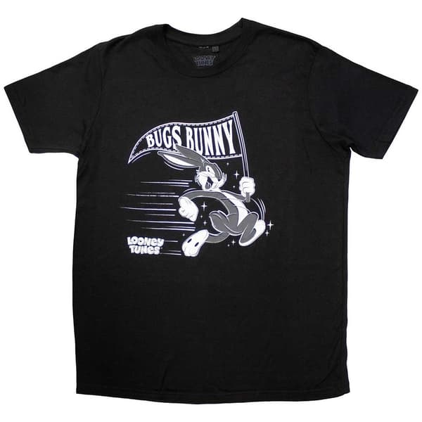 Looney Tunes Unisex T-Shirt: Retro Bugs Flag (X-Large)