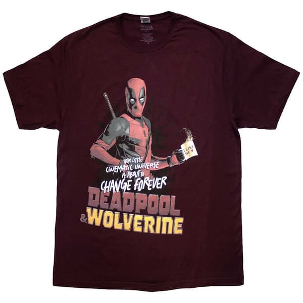 Marvel Comics Unisex T-Shirt: Deadpool & Wolverine Change Universe (X-Large)
