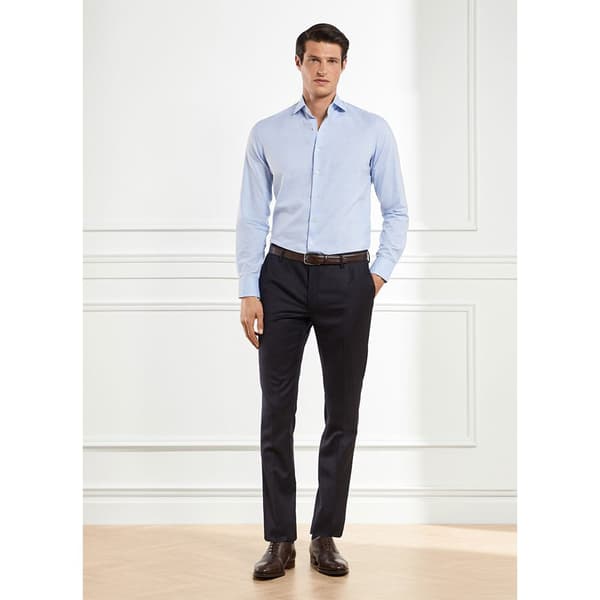 Hackett Luxe Flannel Skjorte Med Lange ærmer Blå L Mand