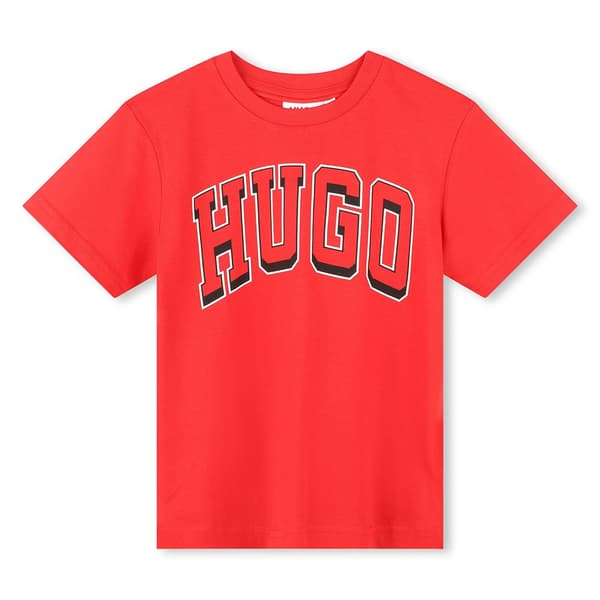 Hugo G00142 T-shirt Med Korta ärmar Röd 12 Years
