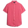 Miniatyrbild 3 av 6: Superdry Studios Casual Linen T-shirt Med Korta ärmar Rosa M Man