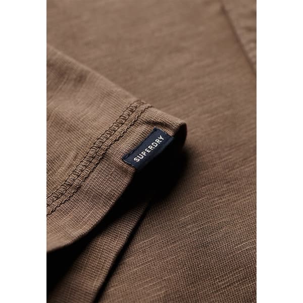Superdry Grandad T-shirt Med Korta ärmar Brun XL Man