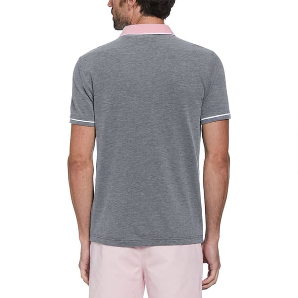 Original Penguin Birdseye Pique Coolmax Earl Kortærmet Polo Blå L Mand