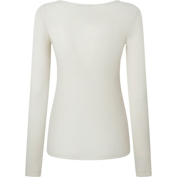 Pepe Jeans Huala Kortärmad T-shirt Med V-ringning Beige XL Kvinna