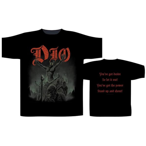 DIO T-SHIRT - STAND UP AND SHOUT (MEDIUM)
