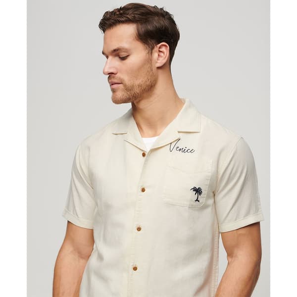 Superdry Vintage Resot Lyhythihainen Paita Beige M Mies