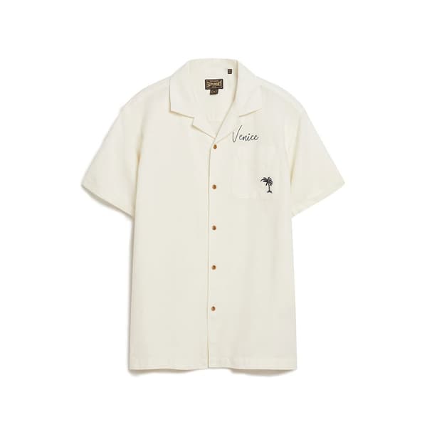 Superdry Vintage Resot Lyhythihainen Paita Beige M Mies
