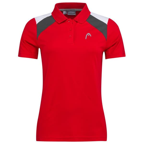 Head Racket Club 22 Kortærmet Polo Rød 2XL Kvinde
