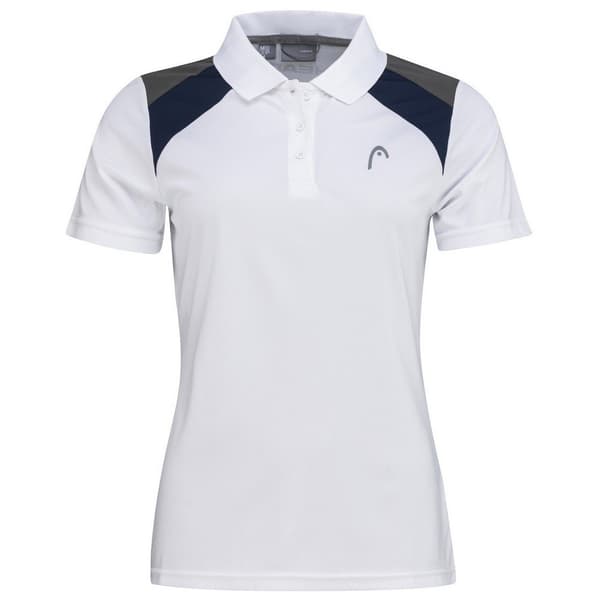Head Racket Club 22 Kortærmet Polo Hvid 3XL Kvinde