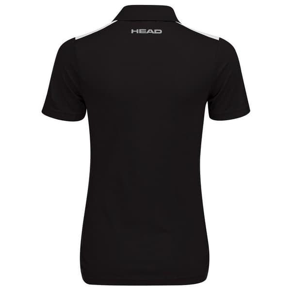 Head Racket Club 22 Kortærmet Polo Sort 3XL Kvinde