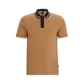Miniatyrbillede 3 af 5: Boss Phillipson 36 10260025 Kortærmet Polo Brun XL Mand