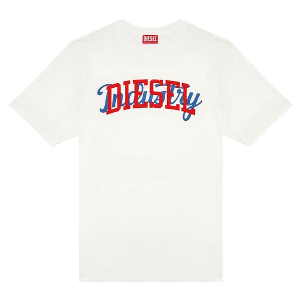 Diesel Just N10 T-shirt Med Korte ærmer Hvid M Mand