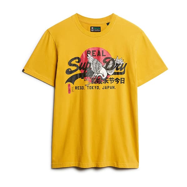 Superdry Tokyo Vl Graphic T-shirt Med Korta ärmar Gul L Man
