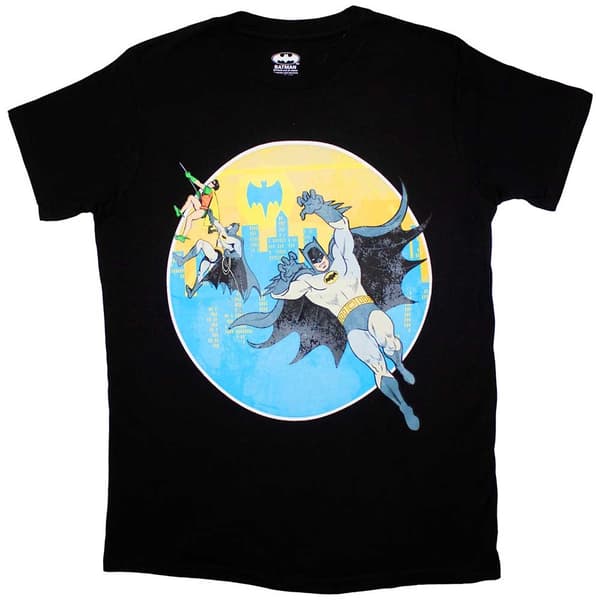 DC Comics Unisex T-Shirt: Batman Bat Leap (XX-Large)