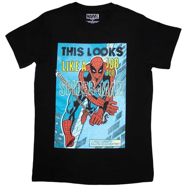 Marvel Comics Unisex T-Shirt: Looks Like A Job For Spiderman (X-Large)
