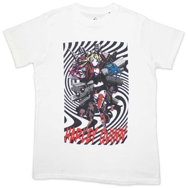 DC Comics Unisex T-Shirt: Harley Quinn Spiral (X-Large)